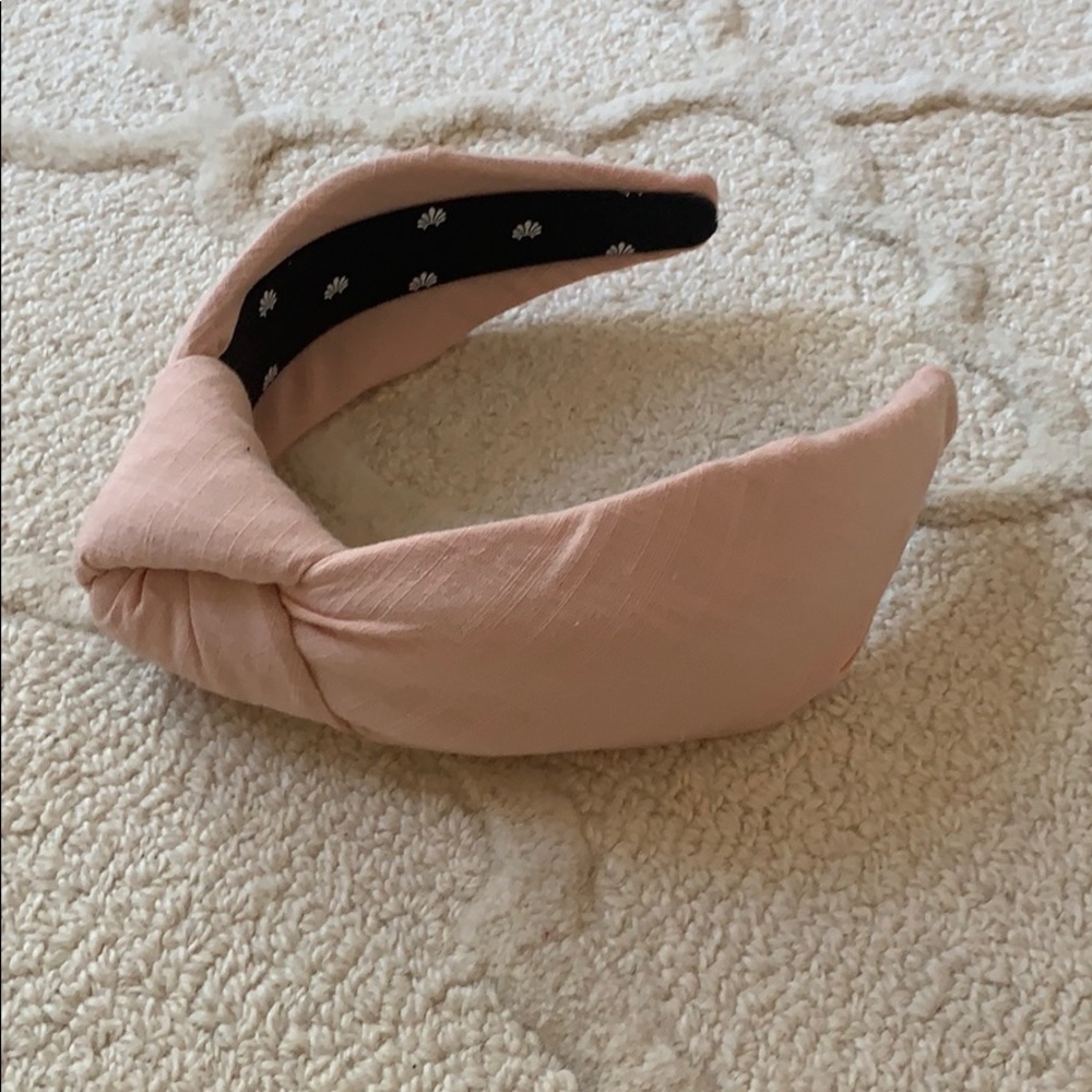 Lele Sadoughi peach nectar headband